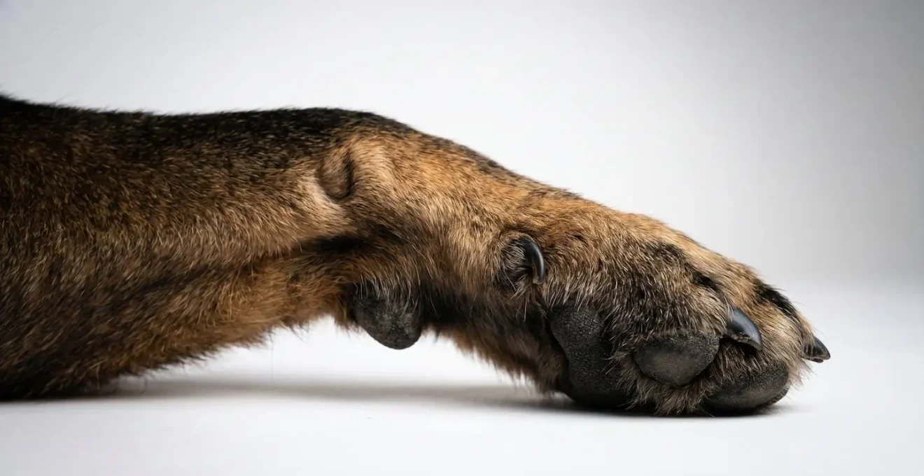 Vue rapprochée d'une articulation de chien illustrant le processus de fermeture des cartilages de croissance
