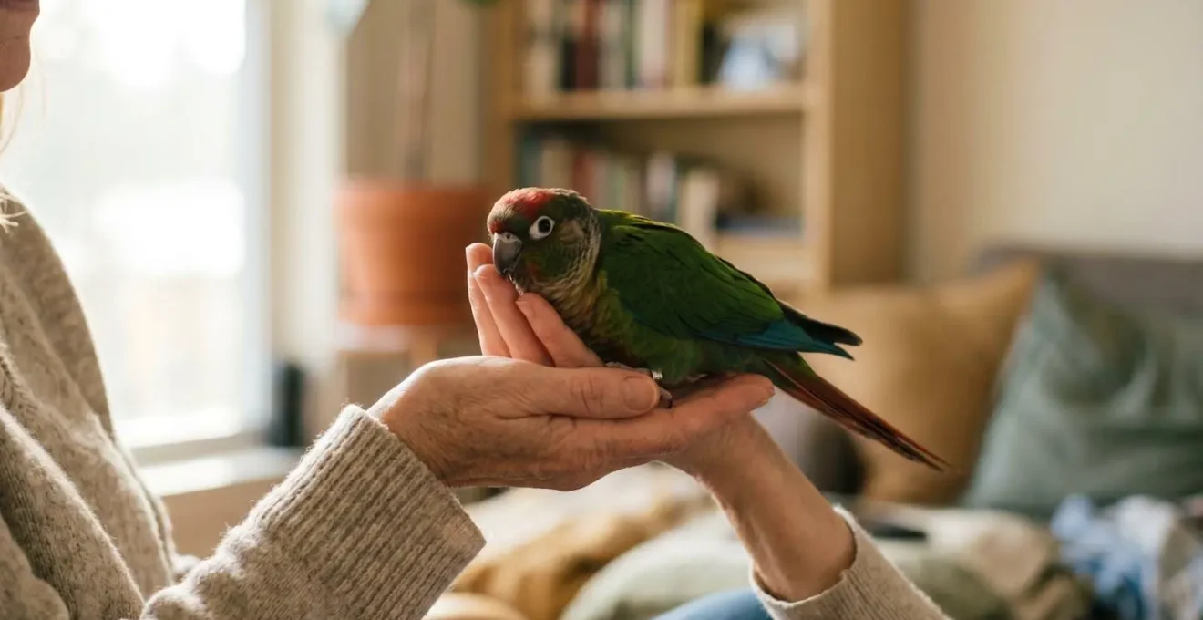 Gros plan sur les méthodes d'identification légale des perroquets : bague et puce électronique